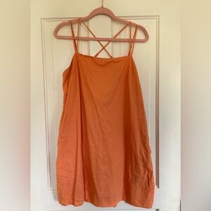 H&M // Orange Linen Sundress